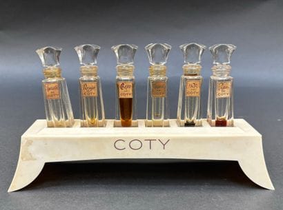 Coty - (1950s)
Resin-molded titled store...