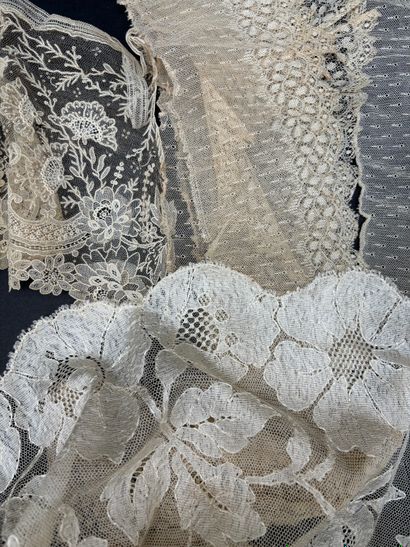 Lovely lot of antique white lace