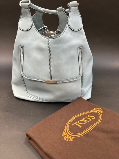 Tod's
Light-blue stitched leather bag, cut-out...