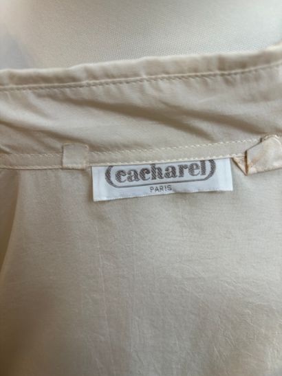 Cacharel
Cream shirt 
Size approx. 38 
slight...