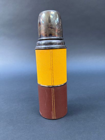 Hermès Paris
Thermos flask and tumbler, sheathed...