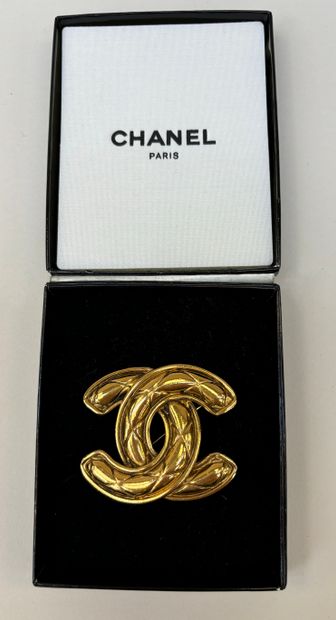 Chanel 
Brooch featuring the double C in...