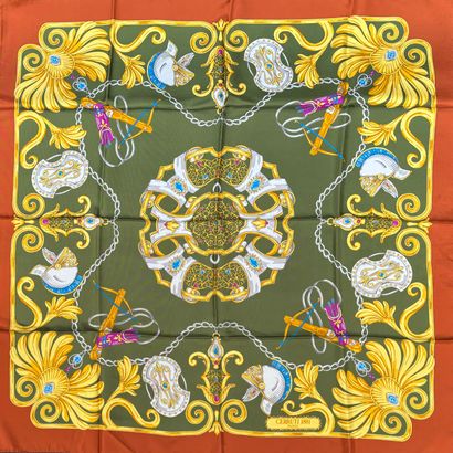 Cerruti 1881
Printed silk square with arabesque...