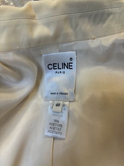 Céline 
Ivory jacket with wide collar on...
