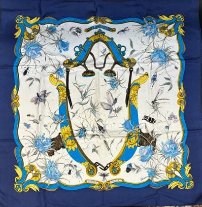 Hermès Paris
Printed silk twill square titled...