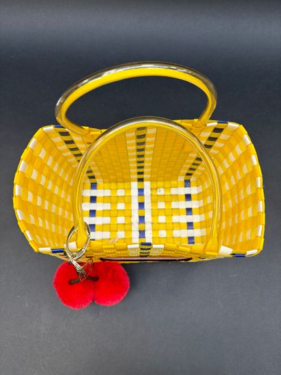 MARNI
Market basket bag 
In woven plastic...