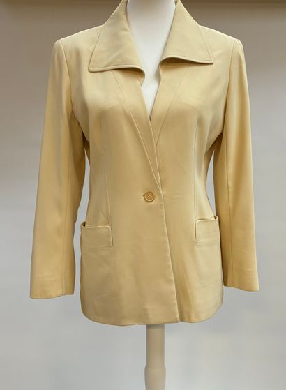 Céline 
Ivory jacket with wide collar on...