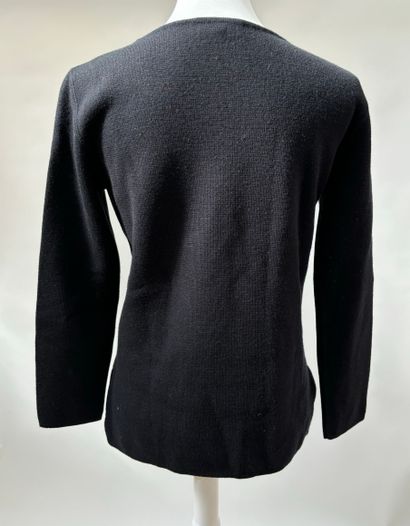 Lot including yellow cotton pants and black...