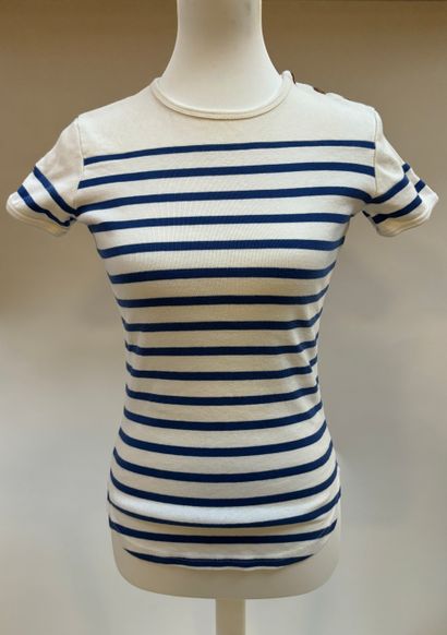 Jean Paul GAULTIER, T-shirt marinière à manches...