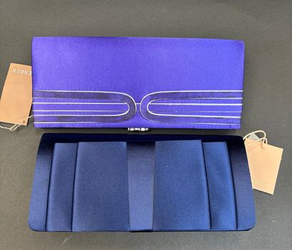 Menbur
Set of two satin baguette clutches,...