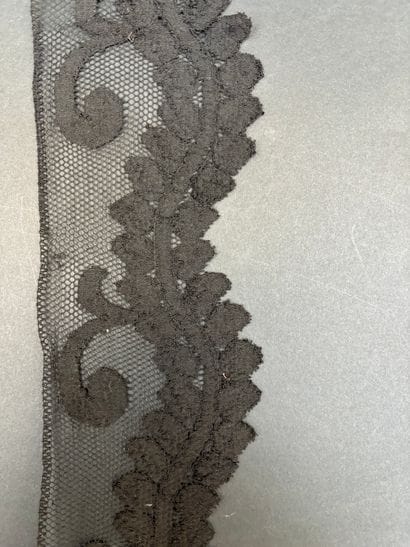 Nice lot of antique black laces, some from...