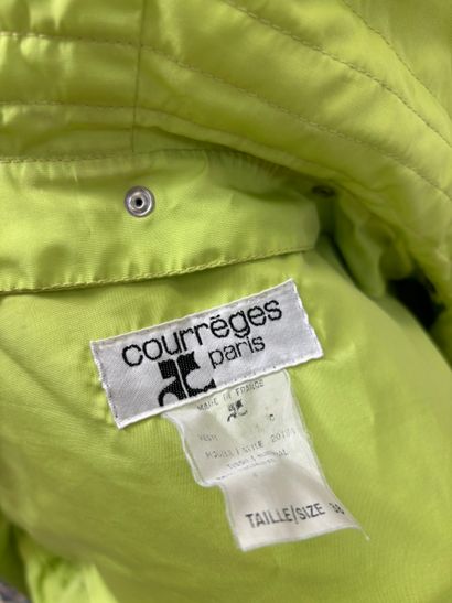 Courrèges
Pistachio-stitched polyester parka...