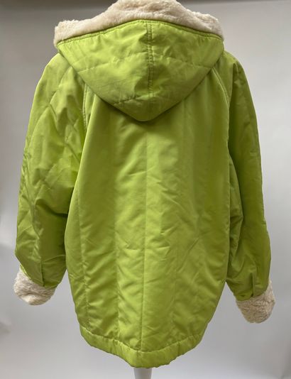 Courrèges
Pistachio-stitched polyester parka...