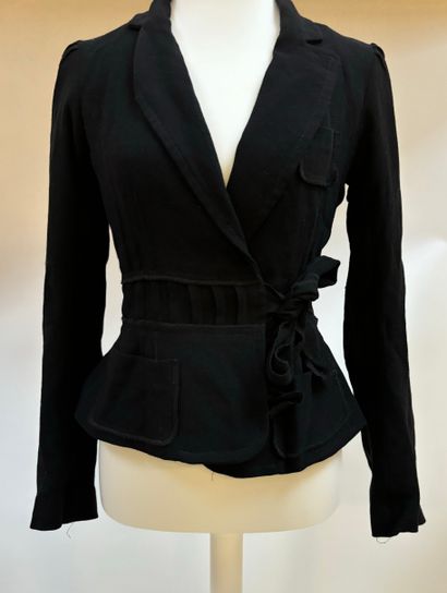 Sonia RYKIEL
Black silk wrap dress,Size 40
High...