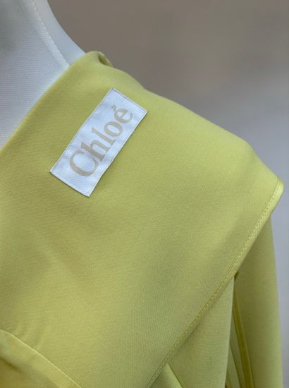 Chloé
Ceremonial coat in pistachio wool with...