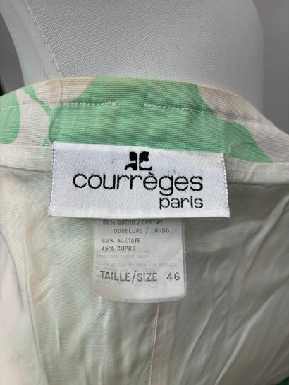 Courrèges
Jacket in acetate and green-white...