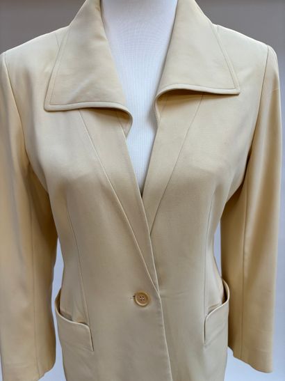 Céline 
Ivory jacket with wide collar on...