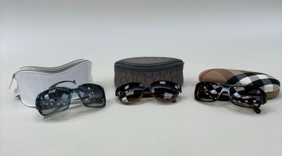 Lot of 3 pairs of sunglasses in their case....