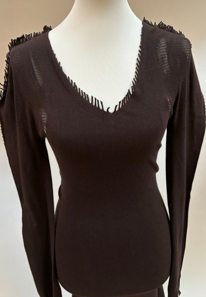 Issey MIYAKE
Robe moulante en coton et nylon...