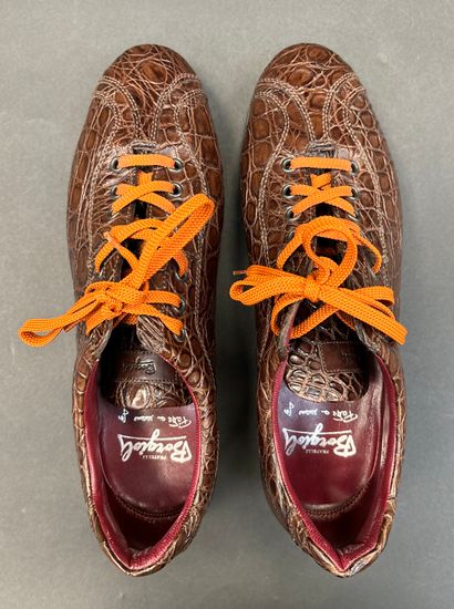 Fratelli Borgioli
Paire de baskets en crocodile...