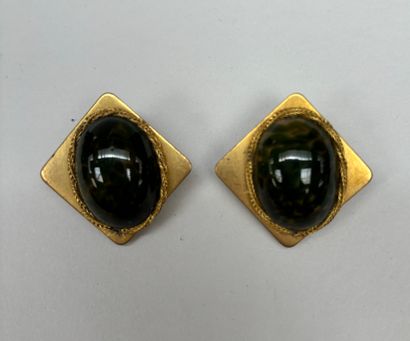 Vintage Pierre Balmain 
Pair of cubic sigle...