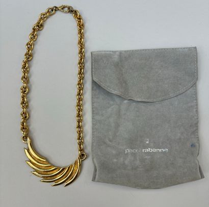 Paco Rabanne 
Gold-plated metal chain necklace...