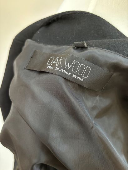 Oakwood
Jacket in black wool and leather,...