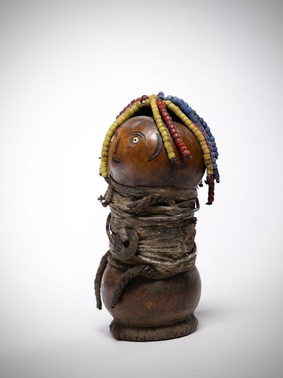 Niaturu Tanzania Calabash doll with glass...