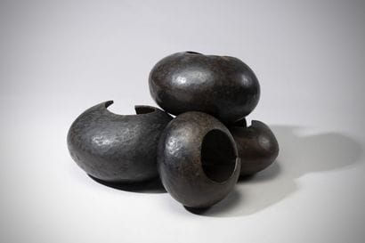 Mbolé/Jonga Congo (DRC) Set of four rounded...