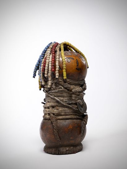 Niaturu Tanzania Calabash doll with glass...