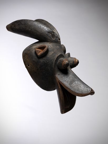 Mambila Cameroon Zoomorphic mask borrowing...