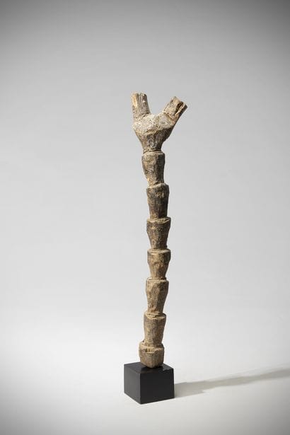 Dogon Mali Diminutive ladder with ritual...