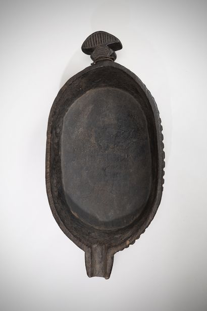 Bamileke Cameroon Large wooden ritual bowl...