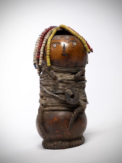 Niaturu Tanzania Calabash doll with glass...