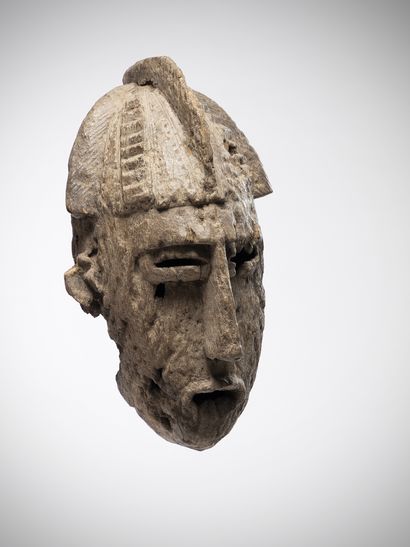 Bambara Mali An old mask in light wood with...