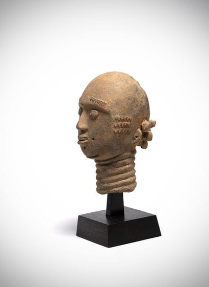 Ashanti Ghana Beautiful pinkish-ochre terracotta...