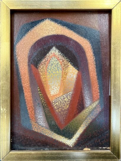 Léon BELLOT ( 19893-1976) 
Composition, 1964
Huile...