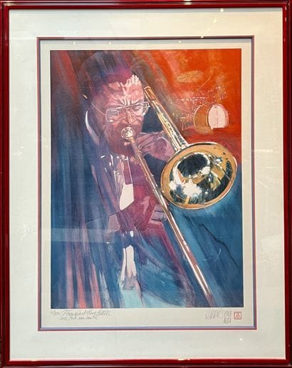 Le jazz man 
Lithographie 
numéroté 41/ 250...