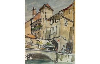 Serge KISLAKOFF ( 1897-1980) 
Vues de villages...