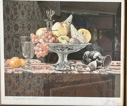 Nature morte au fruits
Lithographie 
Justifié...