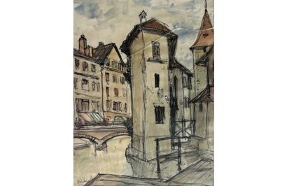 Serge KISLAKOFF ( 1897-1980) 
Vues de villages...