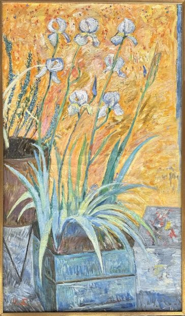 Robert LAVERGNE 
Bouquet de fleurs 
Deux...