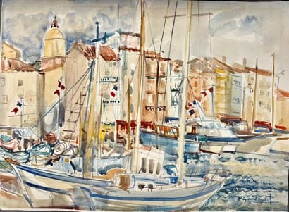 Pierre GAILLARDOT (1910-2002)
Vue du Port...