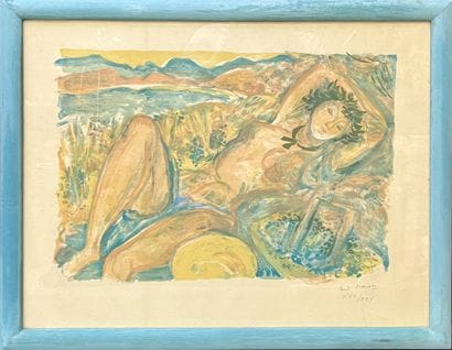 André PLANSON 
Nu feminin 
Lithographie 
Signé...