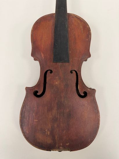 Lot de deux Violons d'amateur en l'état 356...