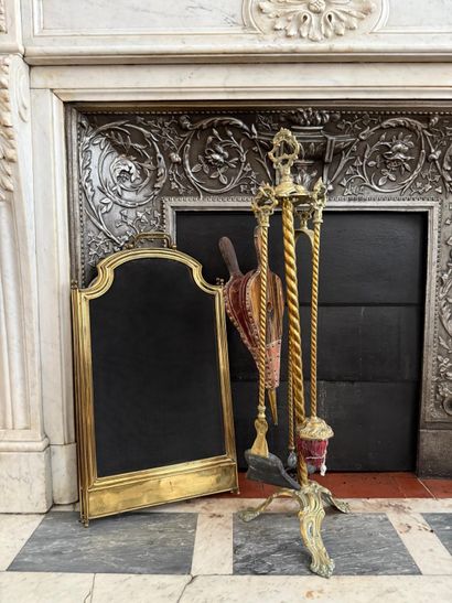 Fireplace grate and stand
H. 77 cm.

Sold...