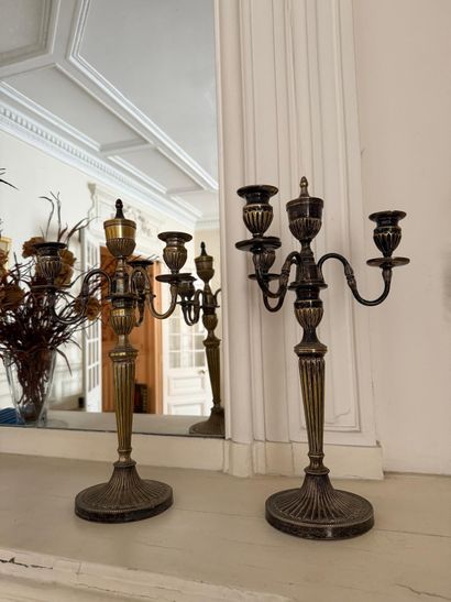 Pair of candelabras
Made of silver-plated...