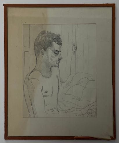Jean COCTEAU (1889–1963)
Young Man with Bare...