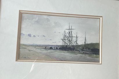 Ricardo DE LOS RIOS (1846-1929) 
Bateaux...