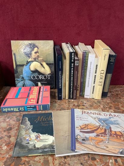 Lot de livres d'art et divers : L'île Saint...